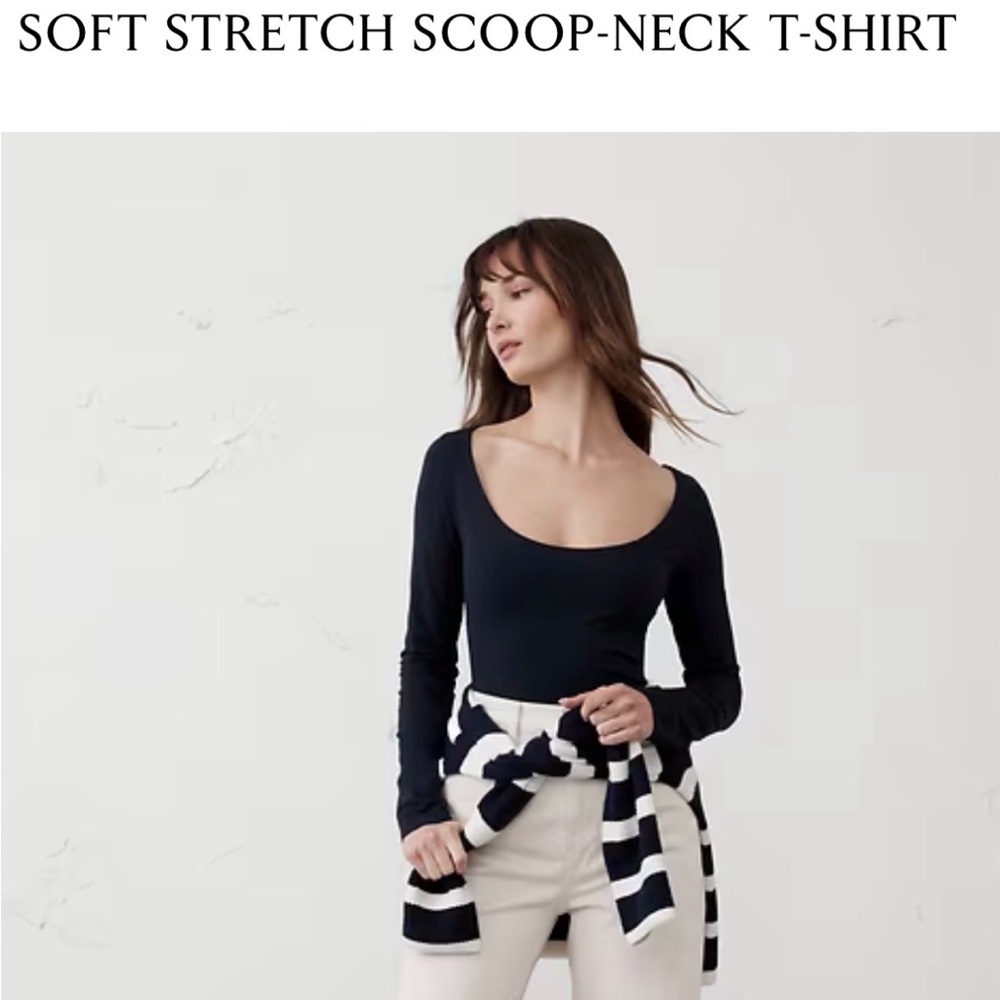 Banana Republic soft scoop neck